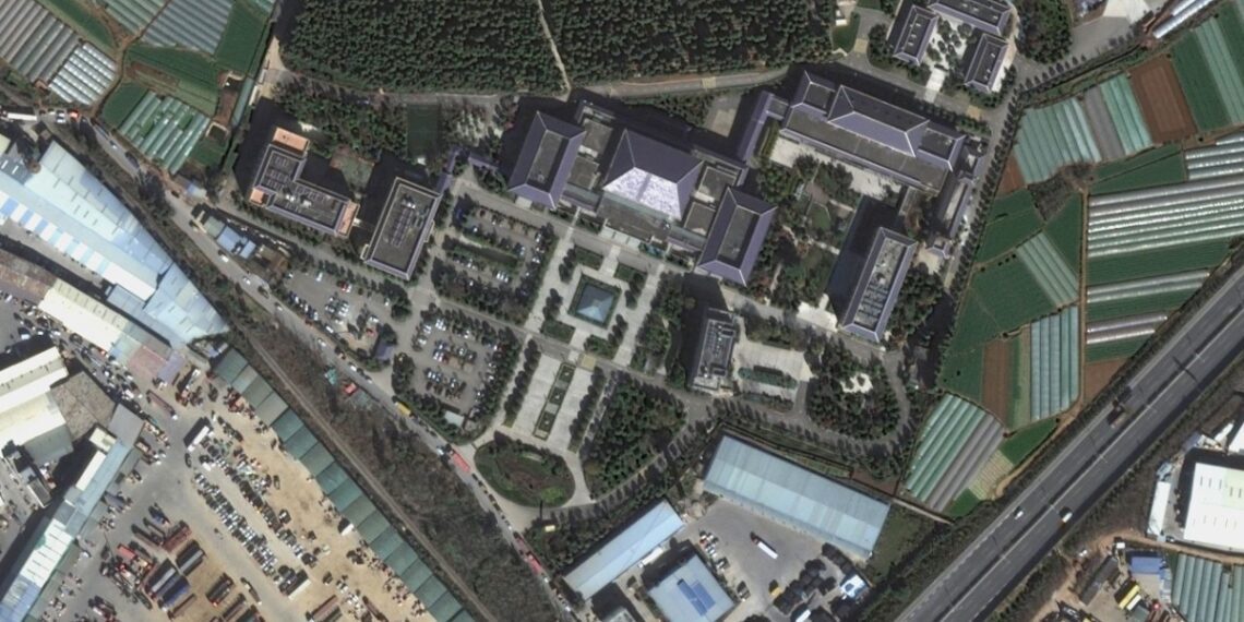 Satellite images taken over a number of Chinese cities show crowd at crematoriums as Covid surges again